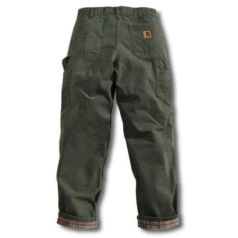 Carhartt Flannel Lined Duck Work Dungarees