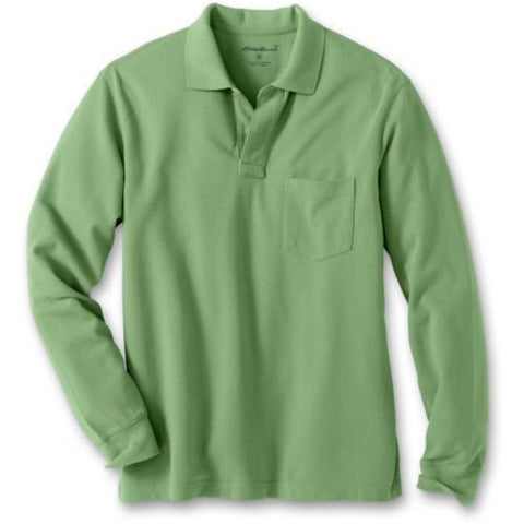 Classic Long-Sleeve Pocket Pique Polo