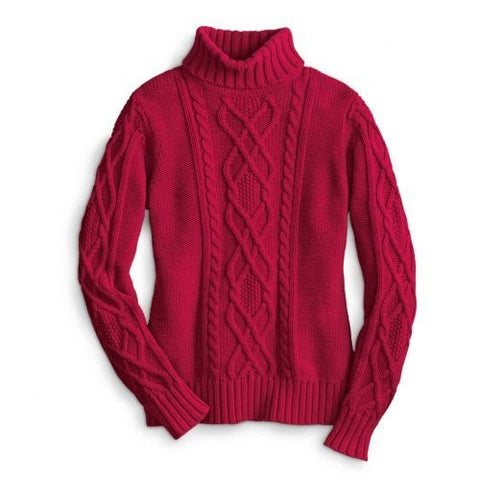 Fisherman Cable-Knit Turtleneck