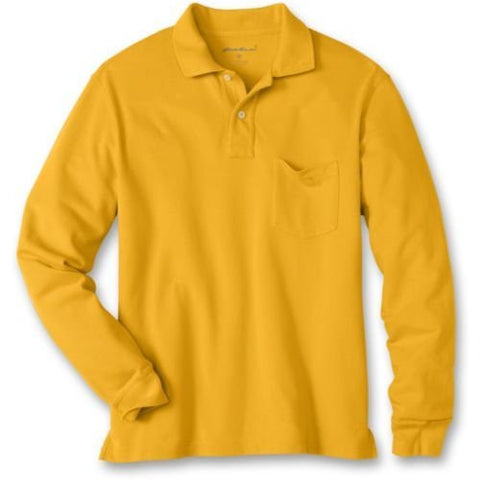 Classic Long-Sleeve Pocket Pique Polo