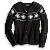Embellished Snowflake Cardigan Sweater