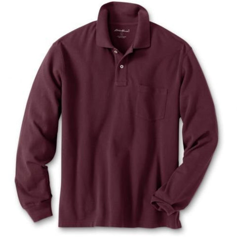 Classic Long-Sleeve Pocket Pique Polo